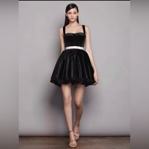 NWOT Bronx And Banco Mademoiselle Velvet
Corset Mini Dress, Black